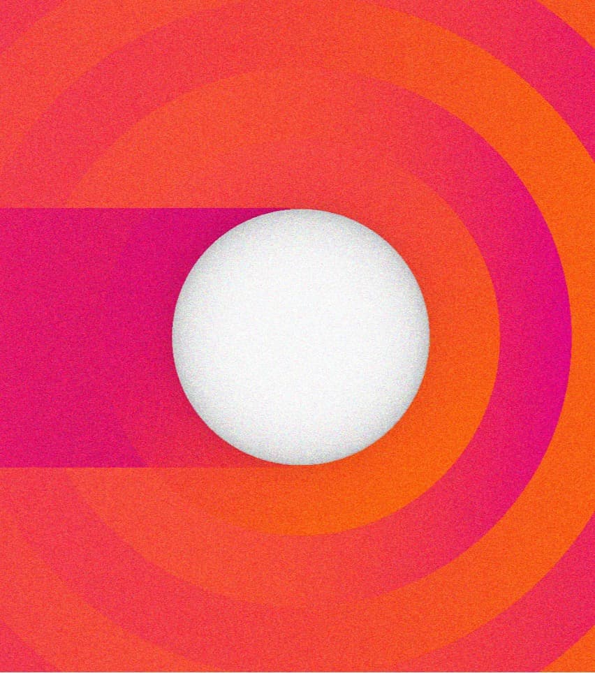 Concentric warm rings radiating outward — the Everly brand field
